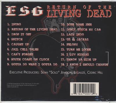 ESG - Return Of The Living Dead CD **BRAND NEW/STILL SEALED** | eBay