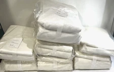 Pottery Barn Emery Blackout Curtains (Mixed Lot of White & Ivory, Unknown Sizes)