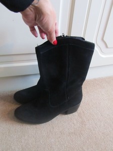 suede boots calf length