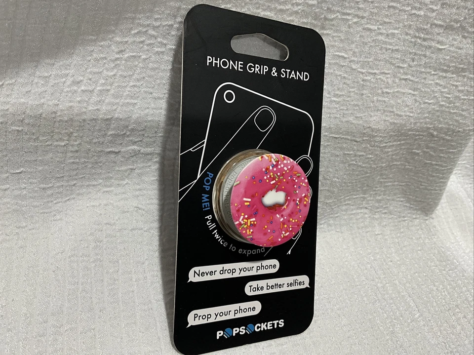 PopSockets Pink Donut Collapsible Grip & Stand for Phones and Tablets - Image 3 of 4