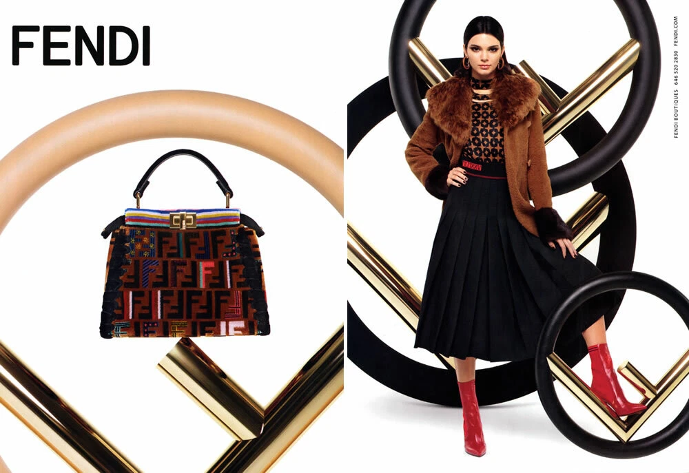 2017 Fendi Kendall Jenner bag fashion 2-page MAGAZINE AD