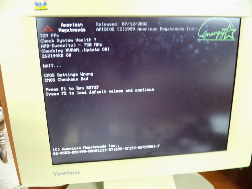 GA-7ZM + Duron 750 + 256Mb Foto 2 de 4