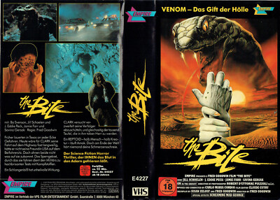 (FSK 18) VHS Videokassette - The Bite - Große Box - VPS/Empire (1989)