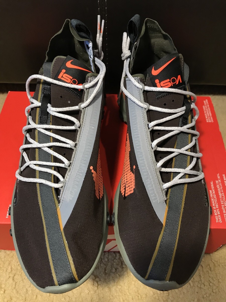 Shoe React Wr Ispa Gunsmoke On Feet Size 13 Nike React WR ISPA