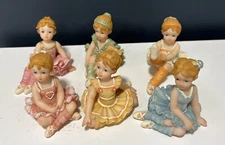 Vtg Ballerinas Montefiori Studio Collection Italy Design Handcrafted Lot Of 6