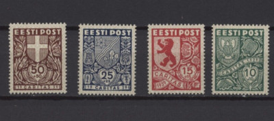 s45903 EESTI ESTLAND 1939 MVLH * Wappen 4v Y&T 163/166