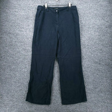 Talbots Pants Womens 10 Blue Chino Mid Rise Flat Front Straight Zip Fly Trouser