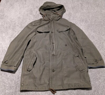 Jeans Express Jacket Mens Medium Vintage Military Field Coat