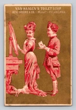 Van Haagens Toilet Soap Chas Hemmerly Man Dog Woman Philadelphia  P426