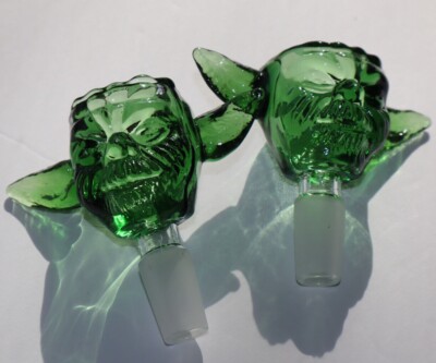 2 PCS Premium 14mm Star Wars Yoda Bowl Head for Water Filter Bong