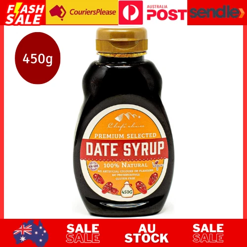 100% Natural Premium Selected Date Syrup 450G, Brown - Picture 1 of 3