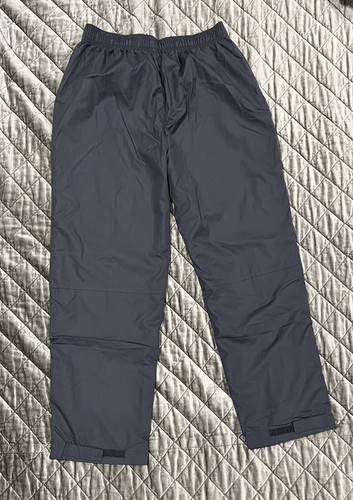 BCG Athletic Pants Lined Boys Sz XL Gray WINDBREAKER Track Pockets Ankle Zip - Picture 2 of 11