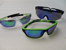 3 Pairs Sport Sunglasses Different Styles Colors NEW