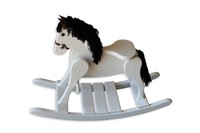 Fireskape Small Deluxe Amish Crafted Solid Maple White Finished Rocking Horse... on sale Fireskape Small Deluxe Amish Crafted Solid Maple White Finished Rocking Horse... on sale
