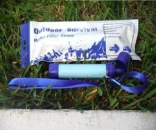 Personal Portable Water Filter Straw Filtration Purifier CampingOutdoor Survival