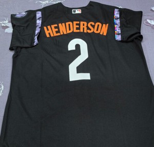 Gunnar Henderson #2 Orioles City Connect Black Cool Base Stitched Jersey.