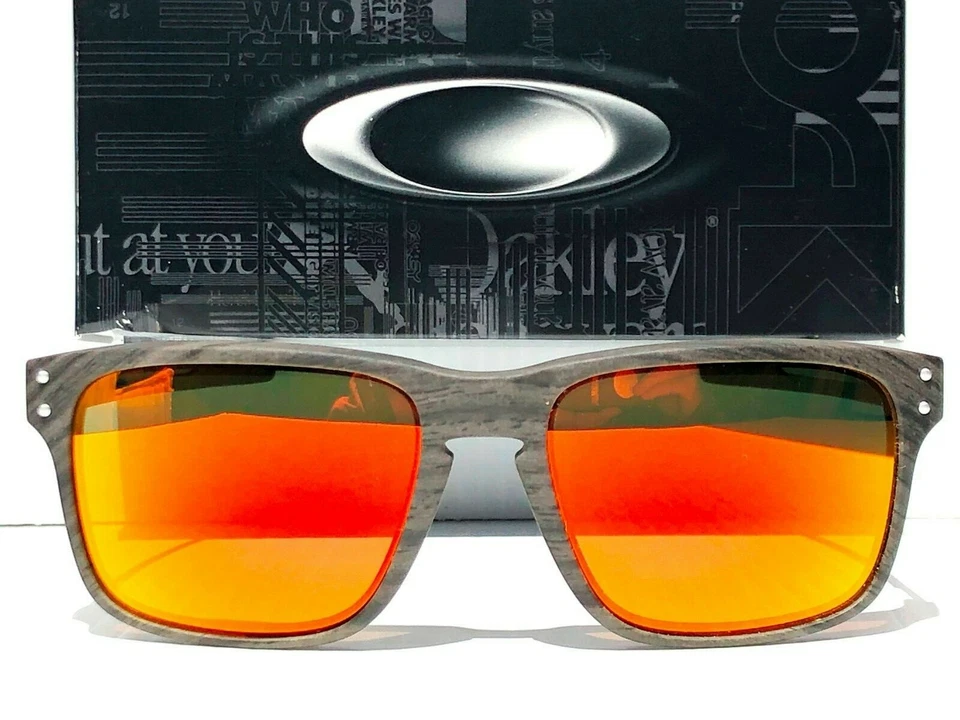 NEW* Oakley HOLBROOK MIX Woodgrain w POLARIZED Galaxy RUBY Sunglass  9384 - Image 2 of 4