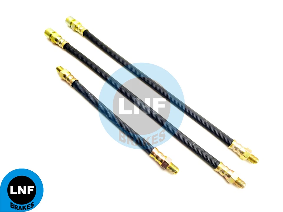 Juego de manguera de freno delantera trasera DKW Auto Union 'Junior' 750cc 0,75l X3 59 60 61 62 63 Foto 2 de 2