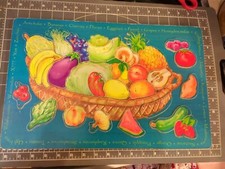 Used Wood Puzzle Parents Alphabet Fruit Vegetable Ugli Eggplant Picky Eater Fun