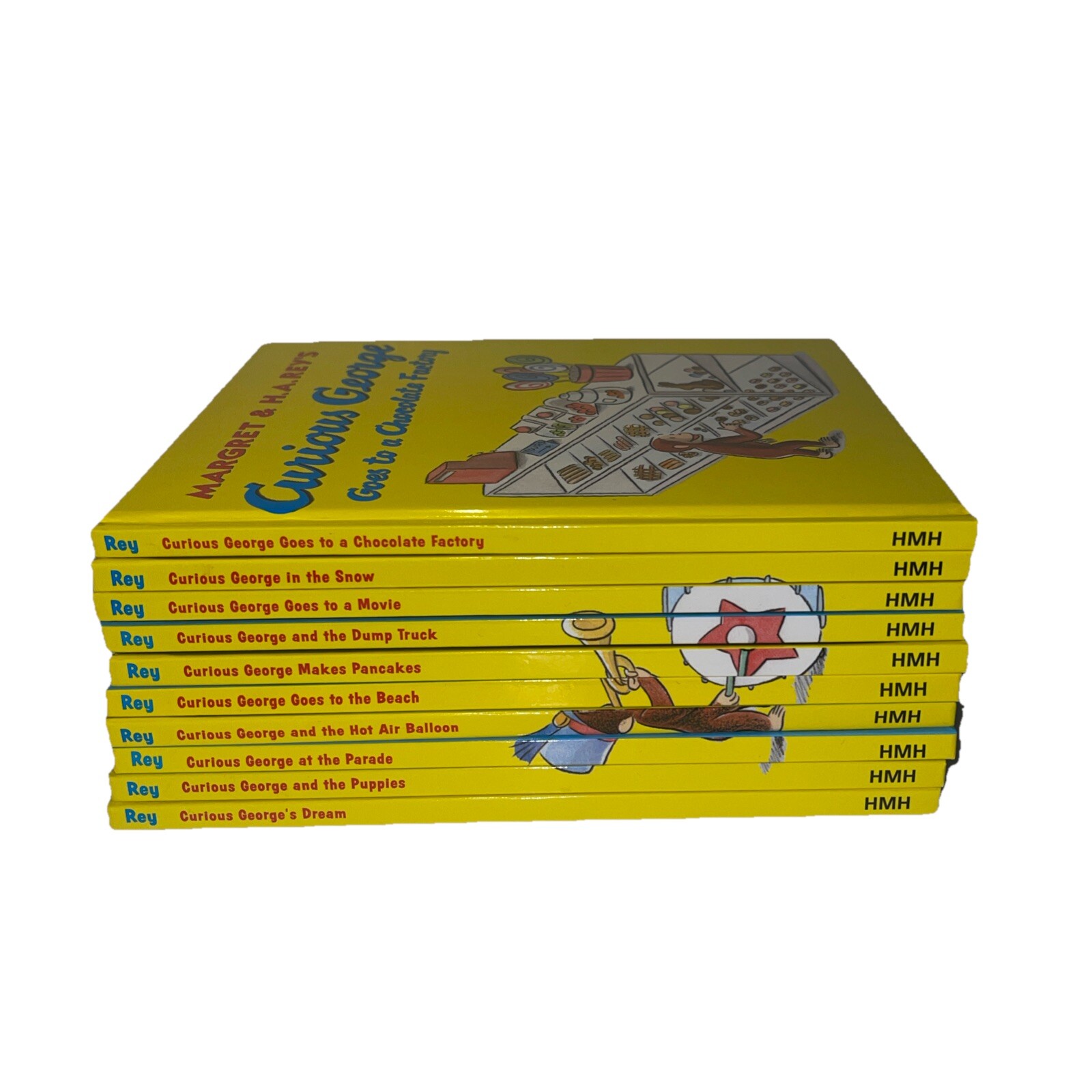 1998 Curious George Set Of Books Lot Of 10 Hardcover -Margaret And H.A. Rey