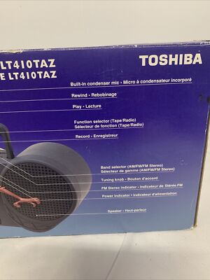 TAZ Toshiba LT 410 Portable Cassette Player/Recorder AM/FM Stereo