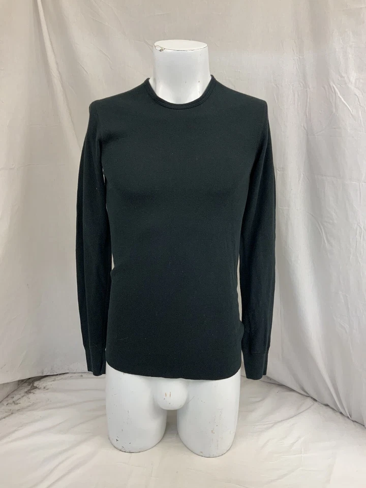 Suéter American Apparel M Negro Algodón Poli Hecho en EE. UU. NUEVO SIN ETIQUETAS YGI N1-412CG Foto 2 de 4