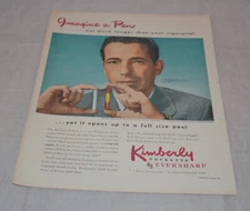 Eversharp Print Ad Collectible Advertisement Humphrey Bogart Rare Actor 