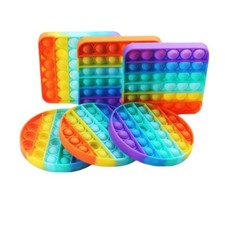 Rainbow Pop It USA. Pick One. Circle, Among Us, Heart, Butterfly, Or Square