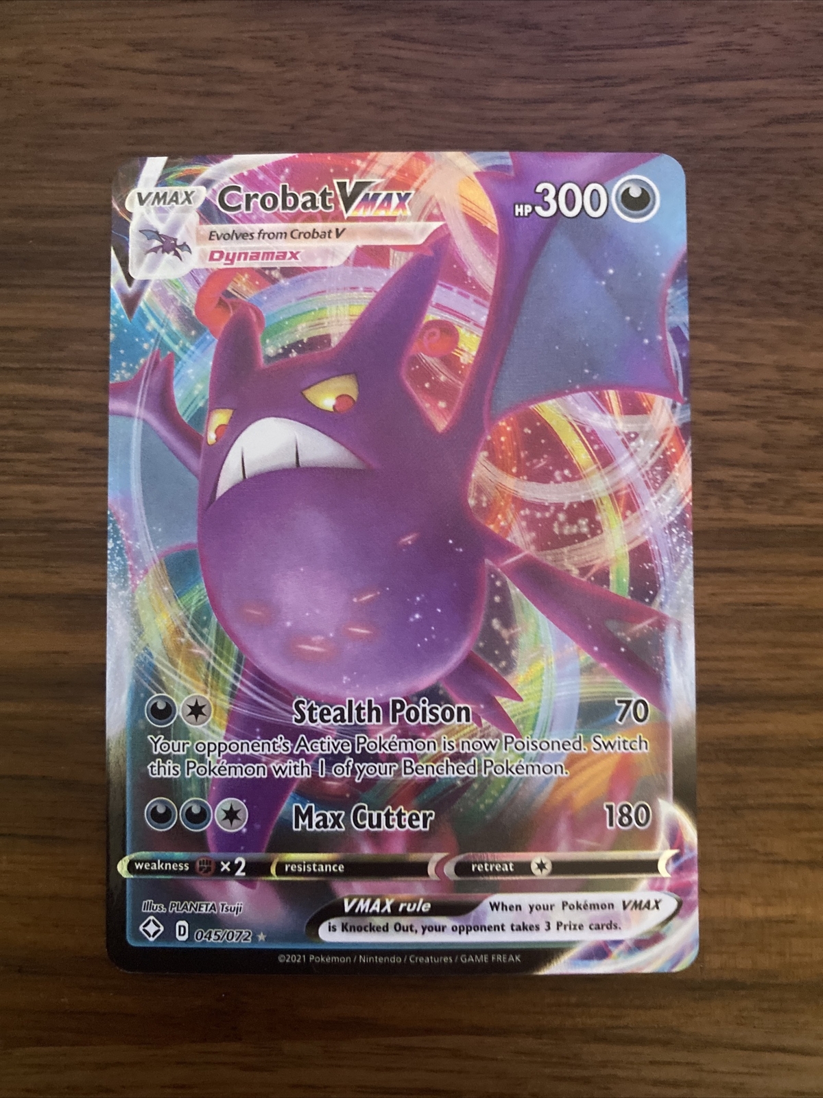 Pokémon - Shining Fates - Crobat VMAX - 045/072 - NM/M