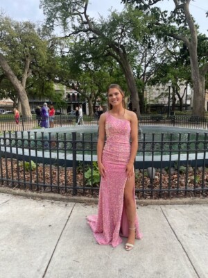 Pink NOX Anabel Prom Dress Size 0 TRUE TO FIT Student Size 5'2''