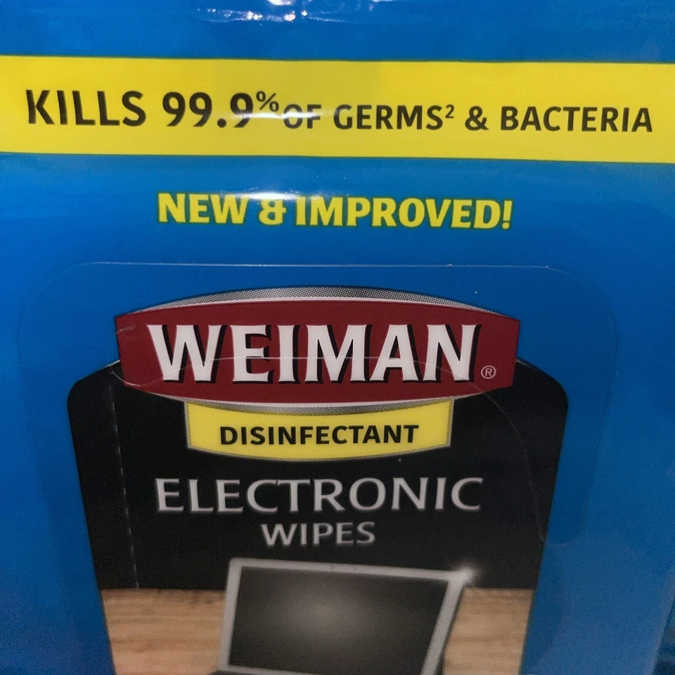 (45-Pk) Weiman ELECTRONIC WIPES Phone Tablet Laptop Computer TV SURFACE CLEANER - Image 4 of 4