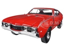 1968 OLDSMOBILE 442 RED 1/24 DIECAST MODEL CAR BY WELLY 24024