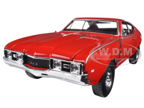 Box Damaged 1968 OLDSMOBILE 442 RED 1/24 DIECAST MODEL CAR BY WELLY 24024