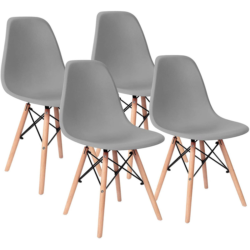 Pack de 4 sillas cocina y comedor estilo Nórdico y piernas de...