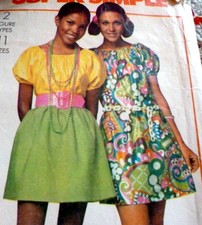 LOVELY VTG 1970s DRESS BLOUSE Sewing Pattern 12/34