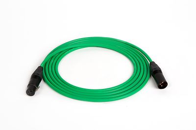 CANARE GREEN QUAD MICROPHONE MIC CABLE NEUTRIK XLR, 25 FT.