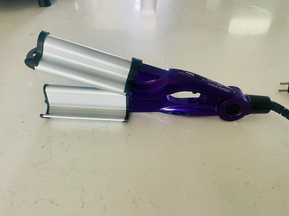Cabelo de cama ferro ondulado roxo TIGI Wave Artist 3 waver frisador de praia - Imagem 3 de 4