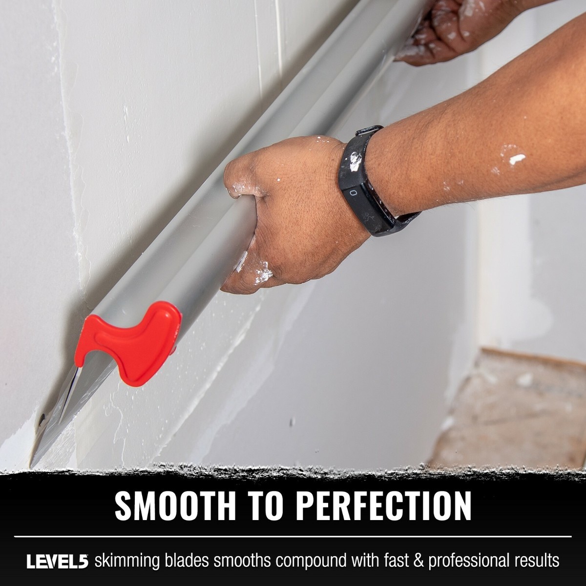LEVEL5 16 Inch Drywall Skimming Blade Stainless Steel Drywall Tool 4-916