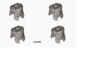 4 Lego Pearl Light Gray Armor Breastplate for HARRY POTTER MINIFIGURE  lot new