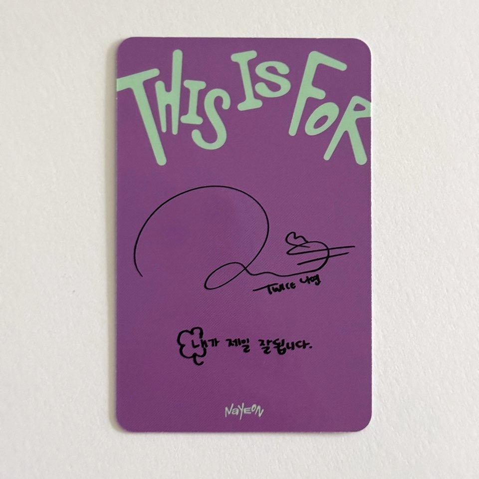 TWICB アップグレード特典THIS IS FOR TWICE The 4th Full Album THIS IS FOR Photobook Digipack ver