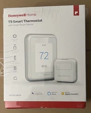 Honeywell Home T9 Wi-Fi Smart Thermostat with RoomSmart Sensor - White...