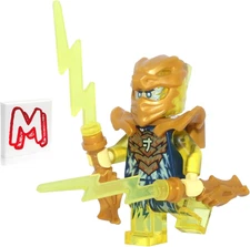 NINJAGO Crystalized Minifigure - Jay (Golden Dragon) without Wings and Gold Flam