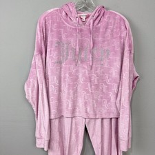 Juicy Couture Pajama Set Womens Size S Pink V...