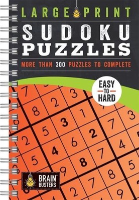 Parragon Books Large Print Sudoku Puzzles Orange (Spiral Bound) (US IMPORT)