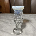 Fenton French Opalescent Miniature Hand Vase Tooth Pick Holder Bud Vase