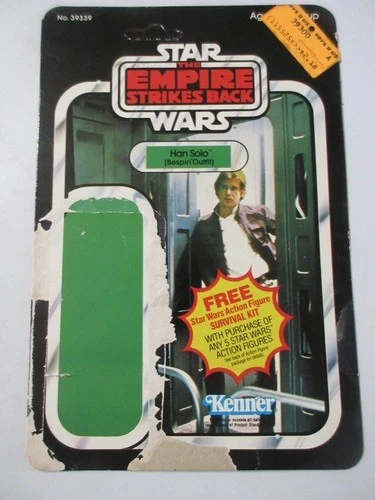 Vtg. Kenner Star Wars The Empire Strikes Back Han Solo (Bespin Outfit) card ONLY
