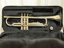 Trumpet Body with Accessories, Silver Finish, Includes Case, Mouthpiece