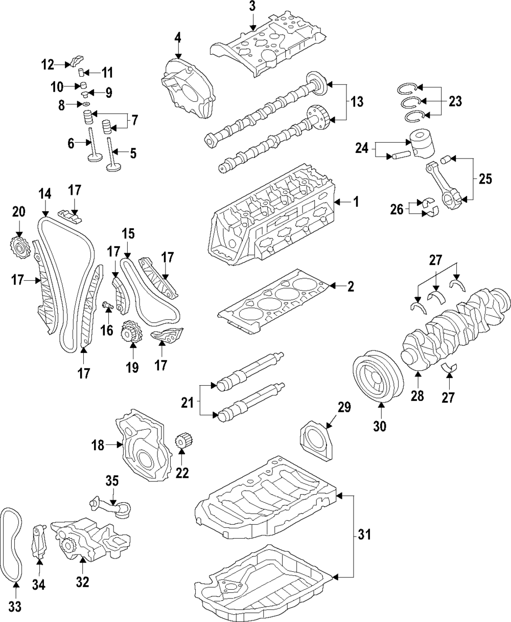 Tensor de cadena del eje de balance del motor para Volkswagen (N/P 06H-109-467-AT)