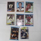 Lot Of 8 Vintage NHL Cards Hockey Cards Yzerman, Bourque, Barrasso