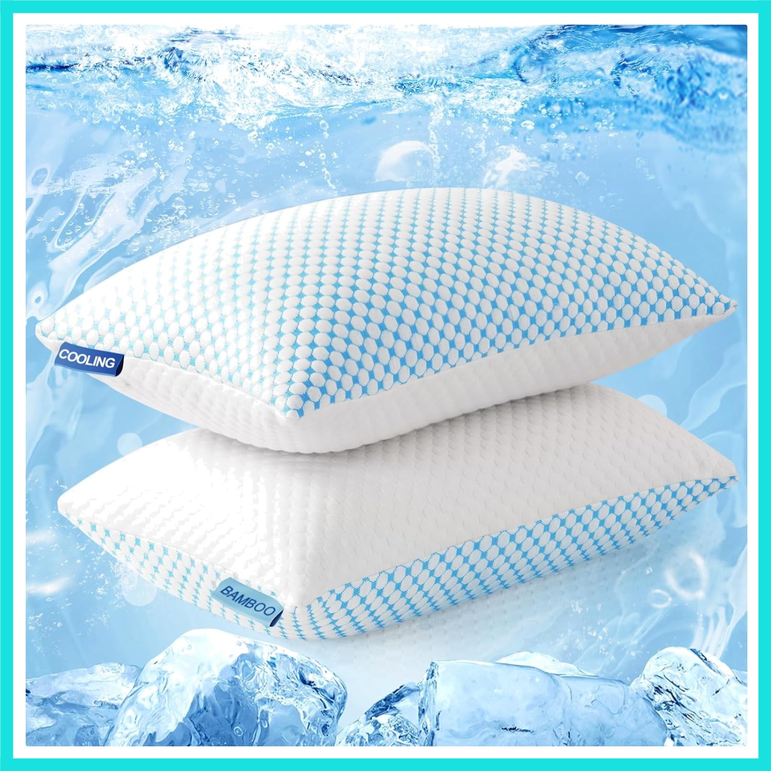 Firm Pillow Shredded Memory FoamAdjustable Loft, Cooling Bre